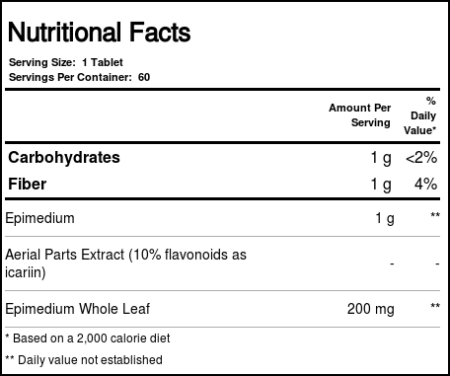 Planetary Formulas, Semente de Horny Goat 1200 mg - 60 Tabletes - Image 4