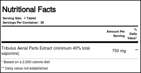 Source Naturals, Tribulus 750 mg - 30 Tabletes - Image 4