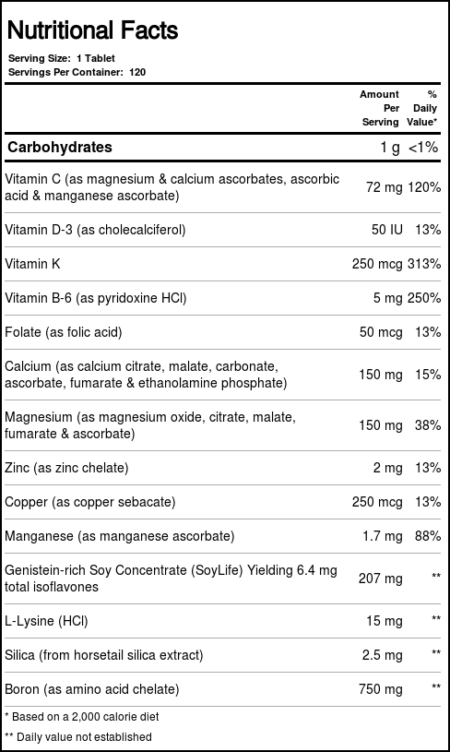 Source Naturals Ultra Cal Noite w / Vitamina K 120 Tabletes - Image 4