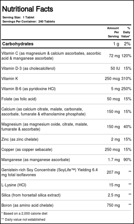 Source Naturals Ultra Cal Noite w / Vitamina K 240 Tabletes - Image 2