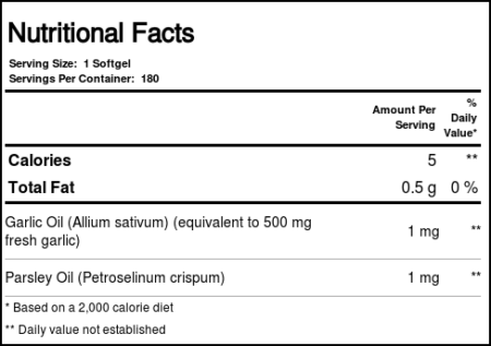 Nature's Plus, Alho e Salsa - 180 Cápsulas em Gel - Image 4