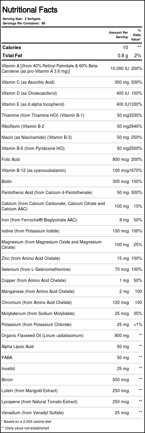 Now Foods Multivitamínico e Minerais Géis Líquidos - 180 Cápsulas Gel para Vitalidade - Imagem 4