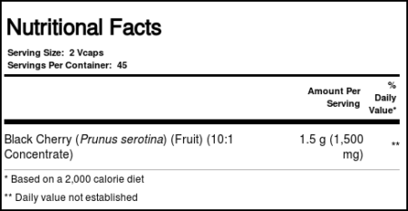 Now Foods, Extrato de Cereja Preta 750 mg - 90 Cápsulas Vegetarianas - Image 2