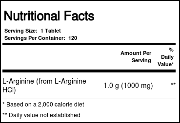 Now Foods L-Arginina 1000mg - 120 Tabletes: Energia e Desempenho para Você no Brasil - Imagem 4