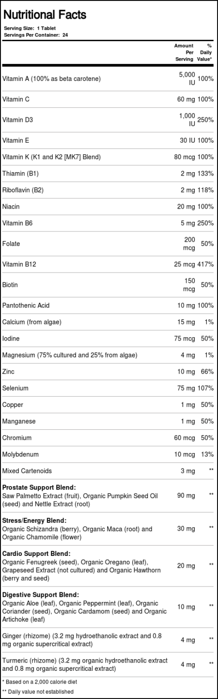 New Chapter Every Man's 40+ One Daily - 24 Tabletes - Image 3