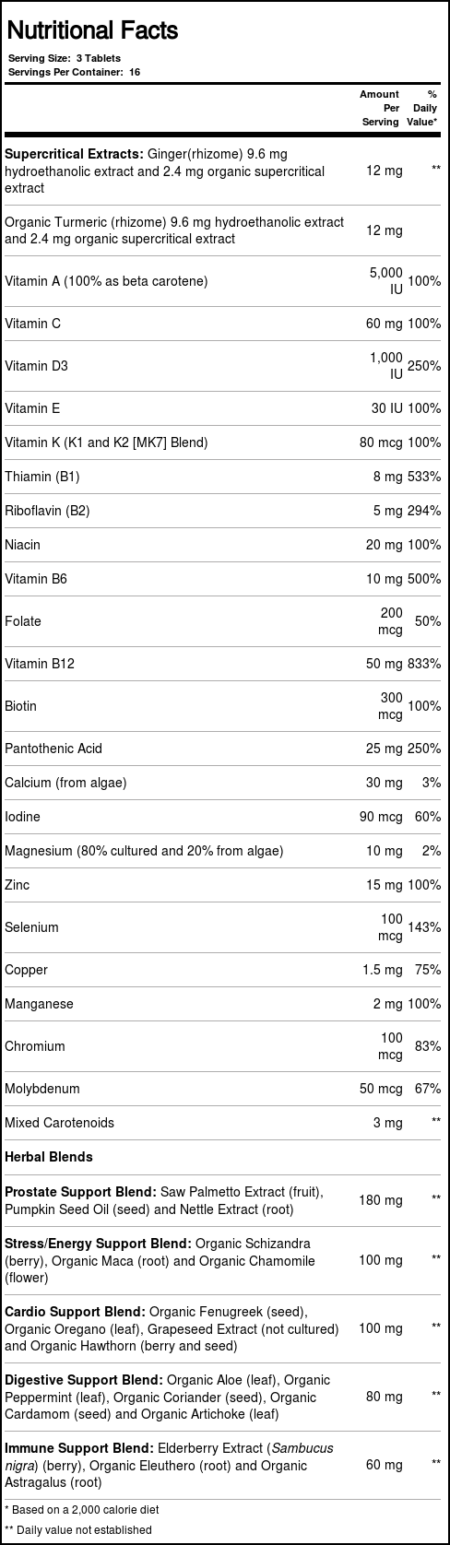 New Chapter, Multivitamínico 40+ Every Man® II - 48 Tabletes - Image 3