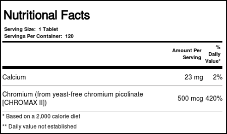 Source Naturals, Ultra Cromo - Picolinato 500 mcg - 120 Comprimidos - Image 4