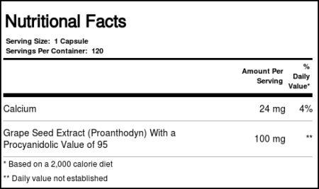 Source Naturals, Proanthodyn™ - Extrato de semente de uva 100 mg -120 Cápsulas - Image 2