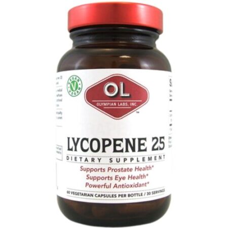 Licopeno 25 mg Olympian Labs 60 Cápsulas Vegetarianas