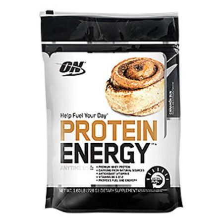 Optimum Nutrition, Proteína Energia, Sabor Pão de Canela - 780 g (1.72 lbs) 52 porções