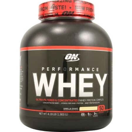 Performance Whey Optimum Nutrition Vanilla Shake 4 lbs/ 1.8 kg 25 porções