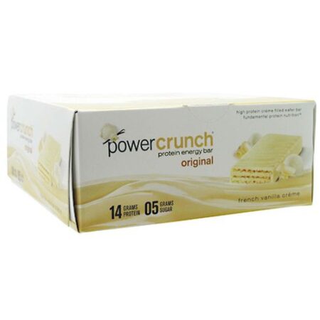 Power Crunch Bar BioNutritional Research Group French Vanilla Creme 12 barras