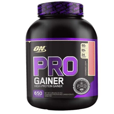 Gainer Pro Complexo Optimum Nutrition Strawberries N Cream 5.08 lbs/ 2.31 kg