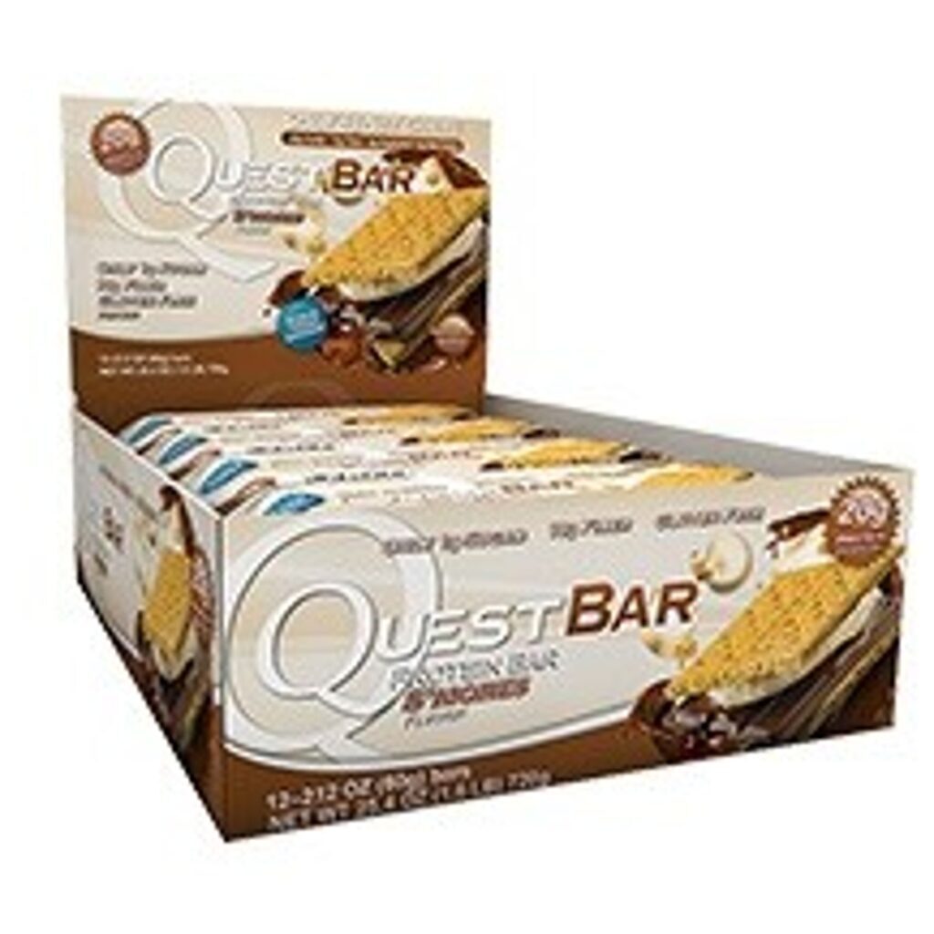 Barra de Proteína Quest Nutrition S'mores 60g - Caixa com 12 Unidades