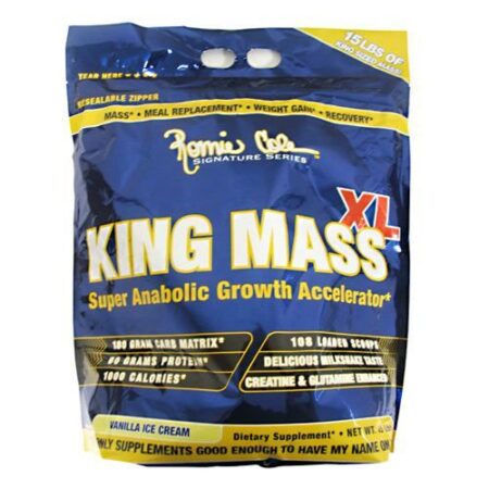 Ronnie Coleman Signature Series, King Mass XL®, Sorvete de Baunilha - 6.8 Kg (15 lbs)