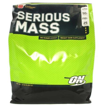 Serious Mass Optimum Nutrition Morango 12 lbs/ 5.44 kg