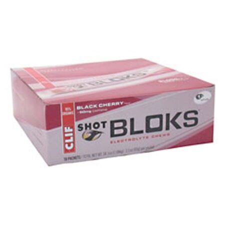 Clif Bar, Shot Bloks™ - Cereja Preta - 18 Pacotes