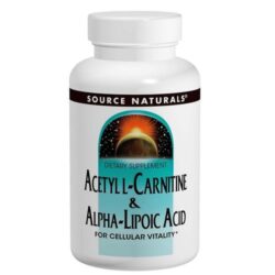 Source Naturals Acetil L-Carnitina e Ácido Alfa-Lipóico 120 Tabletes para Energia e Saúde