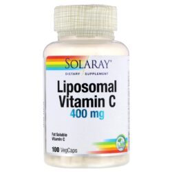 Solaray Vitamina C Lipossomal 500 mg – 100 Cápsulas Vegetarianas – Imunidade e Antioxidação
