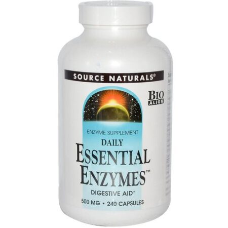 Source Naturals, Enzimas Essenciais Diárias - 240 Cápsulas