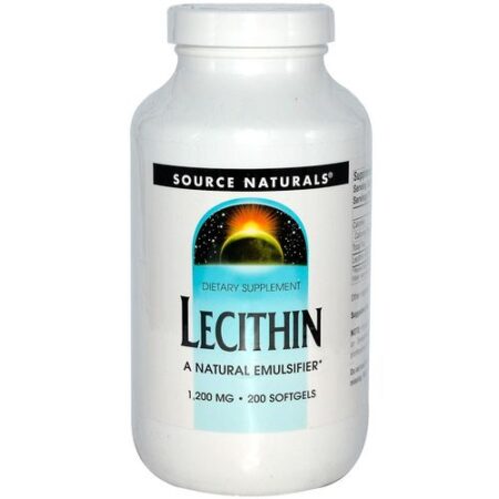 Source Naturals, Lecitina 1200 mg - 200 Cápsulas em Gel