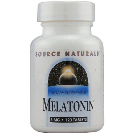 Source Naturals Melatonina - 3 mg - 120 Tabletes