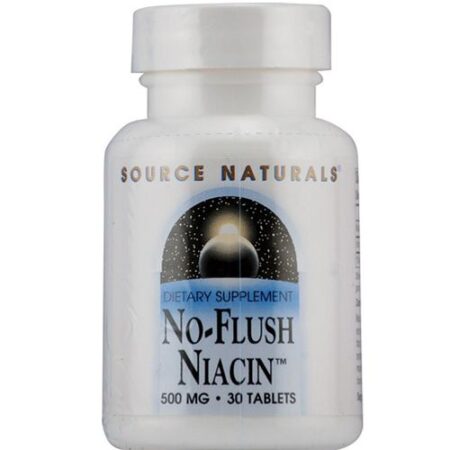 Source Naturals No-Flush Niacin 500 mg - 30 Tabletes