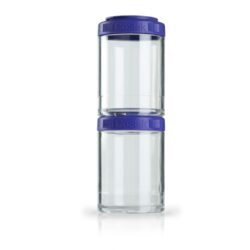 Sundesa Blender Bottle GoStak Roxa 2x 150ml: Armazenamento Prático para Suplementos e Mais