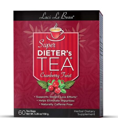 Laci Le Beau®, Super Dieter´s Tea® , Chá de Cranberry Twist - 60 Saquinhos