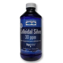 Trace Minerals Research Prata Coloidal 30 ppm 237 ml - Suporte Imunológico e Bem-Estar