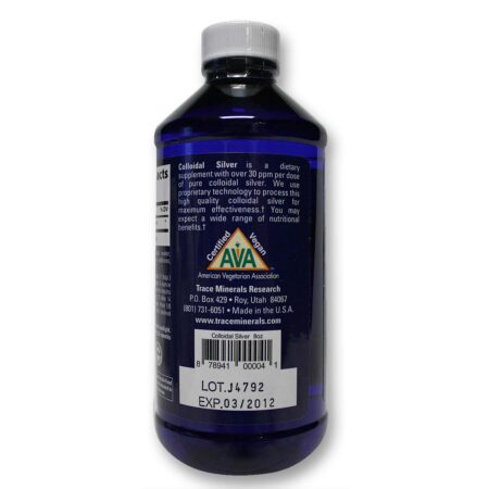 Trace Minerals Research Prata coloidal 30 ppm 8 oz - Image 3