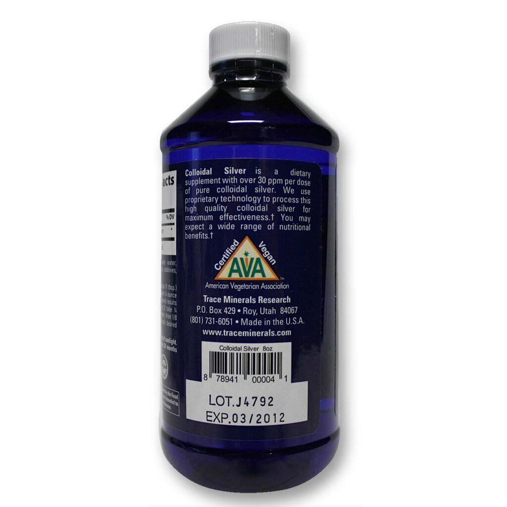 Trace Minerals Research Prata Coloidal 30 ppm 237 ml - Suporte Imunológico e Bem-Estar - Imagem 3