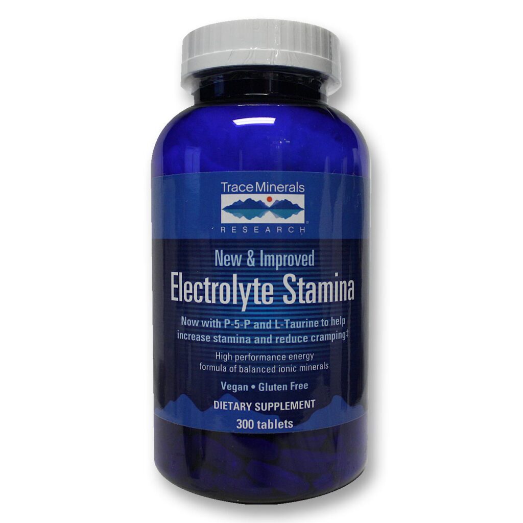 Trace Minerals Research Eletrólito Stamina 300 Tabletes - Energia e Recuperação Muscular