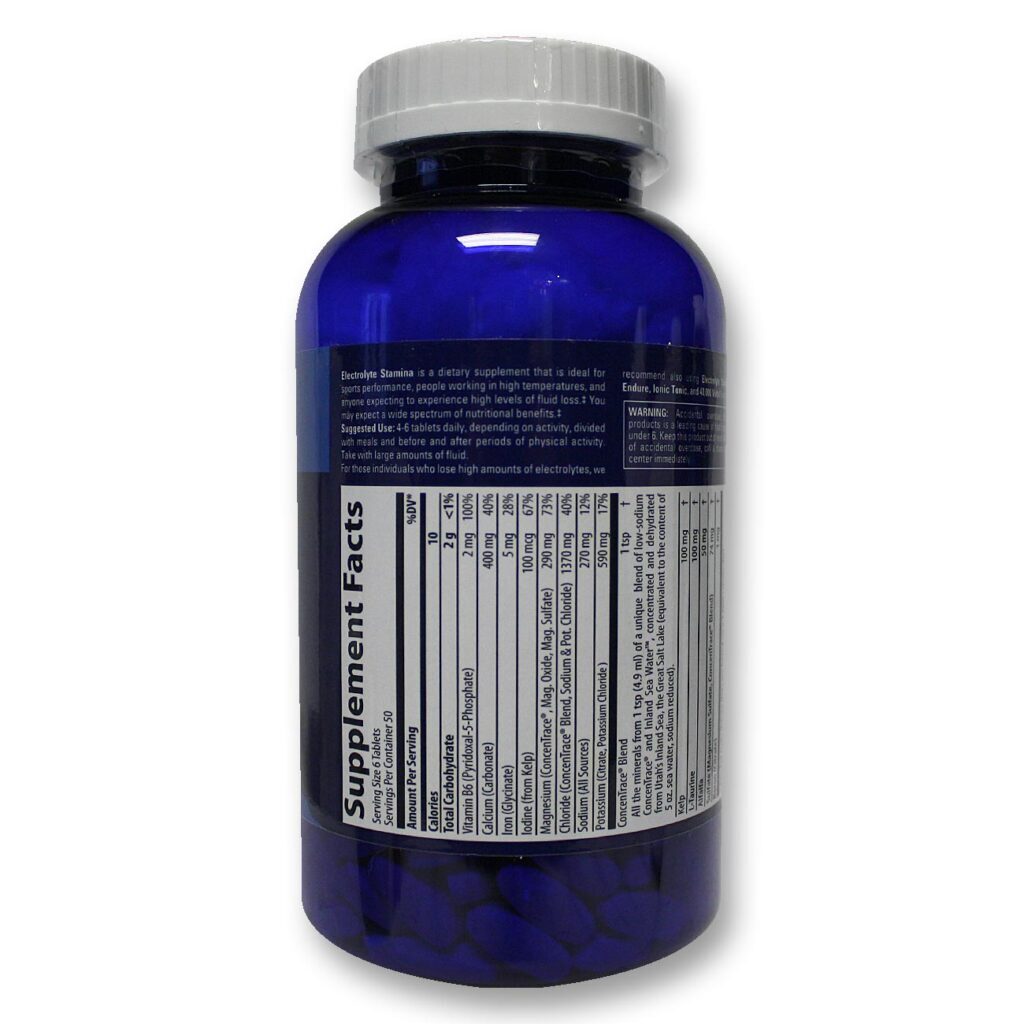 Trace Minerals Research Eletrólito Stamina 300 Tabletes - Energia e Recuperação Muscular - Imagem 2