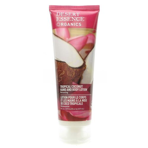 Loção Hidratante Desert Essence Tropical Coconut 237ml - Pele Macia e Radiante