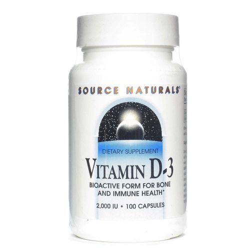 Source Naturals Vitamina D-3 2.000 UI - 100 Cápsulas: Imunidade e Ossos Fortes no Brasil