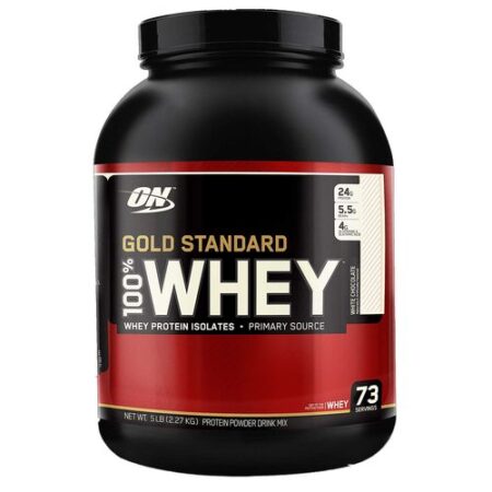 100% Whey Proteína Gold Standard Optimum Nutrition White Chocolate 5 lbs / 2.27 kg