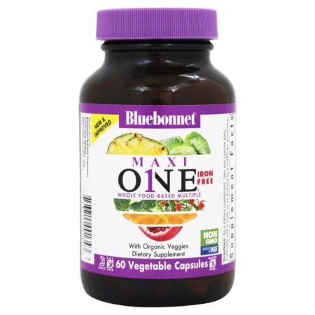 Maxi One Inteiro e Múltiplo Sem Alimento - 60 Cápsula (s) vegetal (s) Bluebonnet Nutrition - Image 2