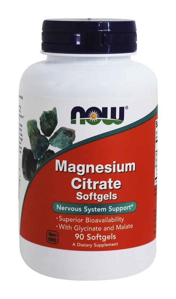 Citrato de Magnésio - 90 Softgels NOW Foods
