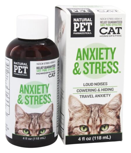 Ansiedade Natural Pet & Stress Para Felinos Grande - 4 fl. oz. King Bio