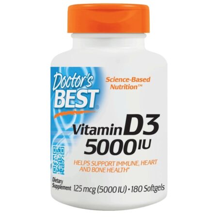 Vitamina D3 5000 UI - 180 Softgels Doctor's Best