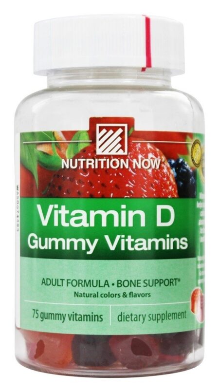 Vitamina D Vitaminas Gomosas Adultas 2000 IU - 75 Gummies Nutrition Now