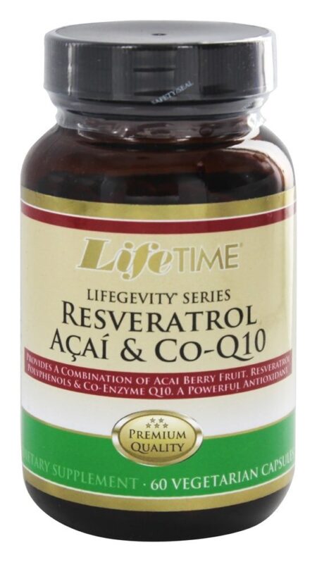 Resveratrol Açaí & Co-Q10 - Cápsulas vegetarianas 60 LifeTime Vitamins