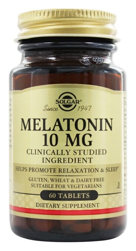 Melatonina 10 mg. - 60 Tablets Solgar