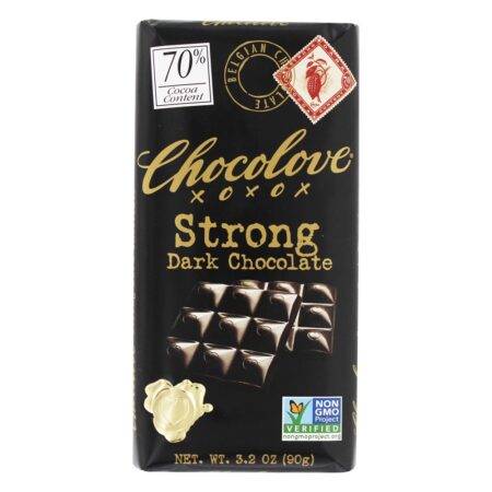 Barra de chocolate escuro forte - 3.2 oz. Chocolove