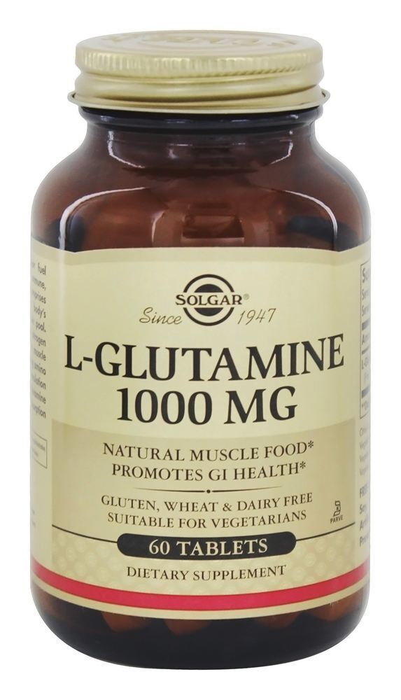 L-Glutamina 1000 mg. - 60 Tablets Solgar