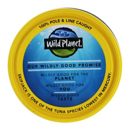 Atum de Skipjack selvagem com sal do mar - 5 oz. Wild Planet - Image 3