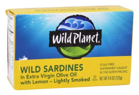 Sardinhas Selvagens em Azeite Virgem Extra Com Limão - 4.4 oz. Wild Planet