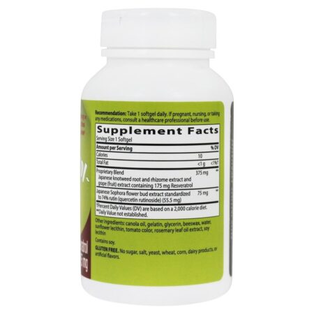 Alta potência do Resveratrol Forte 175 mg . - 60 Softgels Nature's Way - Image 2