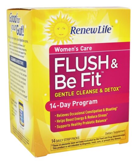 Cuidado feminino Flush e estar em forma - 14 Pacote (s) Renew Life